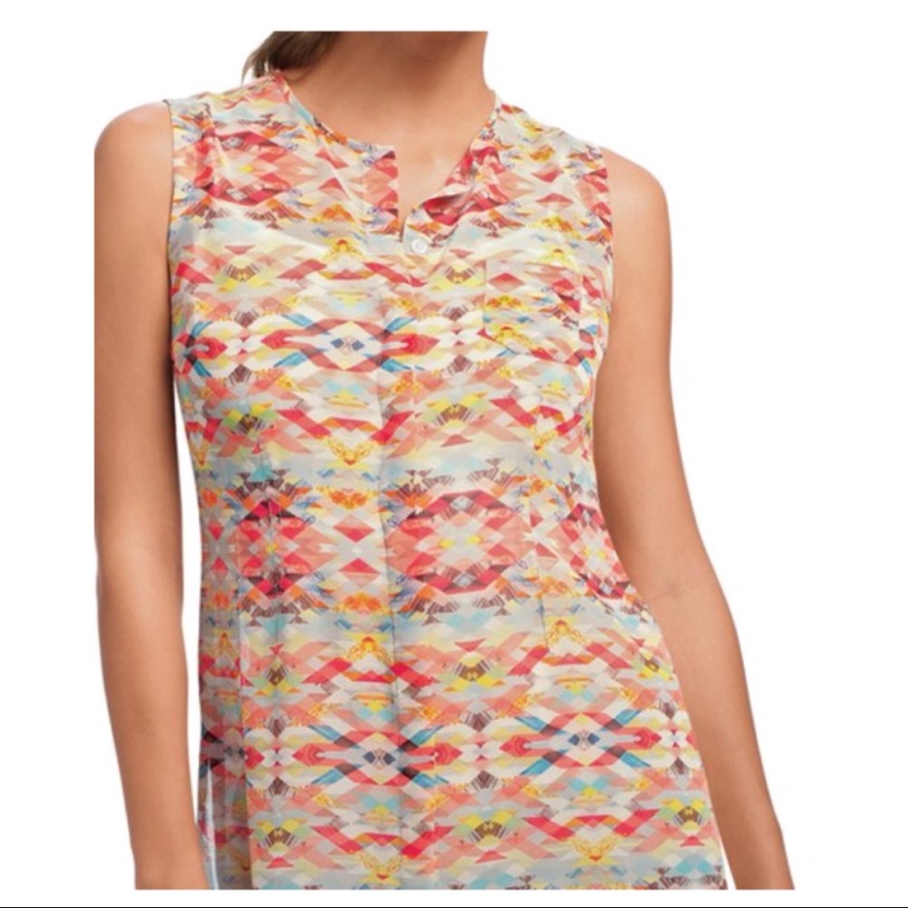 CAbi Sleeveless Tunic Blouse